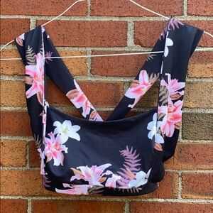 Floral sports bra